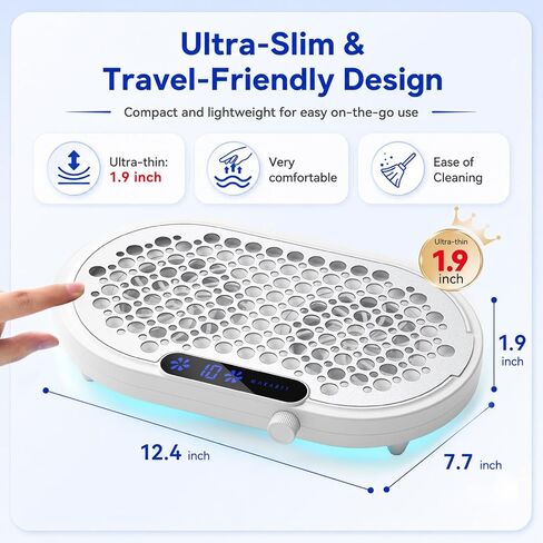 Makartt Nail Dust Collector - 4000RPM Professional Dust Collector Nail Tech Dual Turbo Fan, Brushless 360 Suction, Acrylic Nail Polishing Manicure For Nail Salon & Home 30Pcs Filter Paper& Brush,White in Kuwait