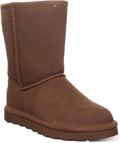 BEARPAW Women's Elle Short Winter Boot | 8" Suede Shoes, Sheepskin & Wool Blend Lining, Comfortable Boots in Kuwait