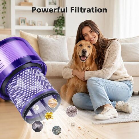 Upgraded Dust Bin Compatible with Dyson V11 V15 SV14 SV15 SV22 Vacuum Cleaner Canister, Vacuum Bin Replacement for Part no. 970050-01 and Part no. 965443-01 with V11/V15 Filter in Kuwait