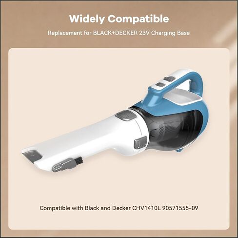 Charging Dock Fit for Black & Decker CHV1410L Dustbuster Handheld Vacuum | 23V Dock Charger, Replacement P/N: 90571319, Charger Base Station, Cordless Vacuum Cleaner in Kuwait