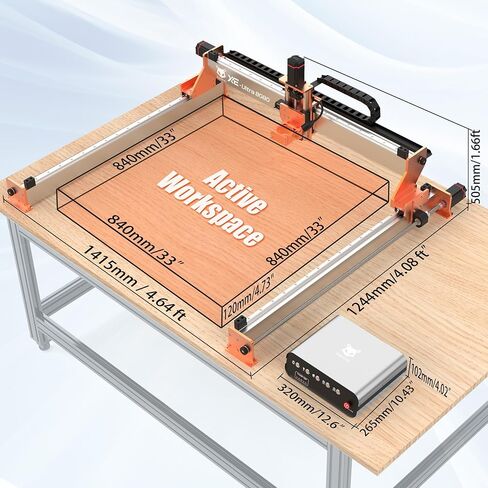 FoxAlien XE-Ultra 8080 Large Desktop CNC Router Machine + 1.5kW VFD Spindle Kit in Kuwait