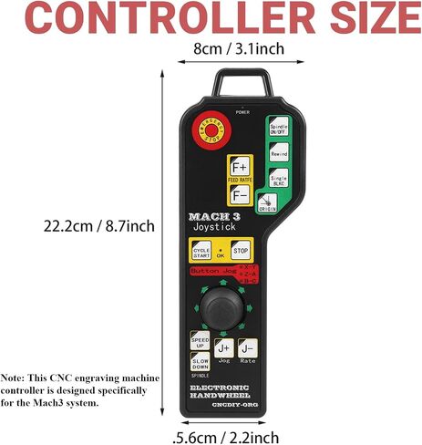 CNC Controller, USB Handbrake, Mach3, 6-axle CNC Engraving Machine Manual Controller with USB Connector for Mach 3 Manual Controller in Kuwait