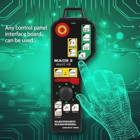 CNC Controller, USB Handbrake, Mach3, 6-axle CNC Engraving Machine Manual Controller with USB Connector for Mach 3 Manual Controller in Kuwait