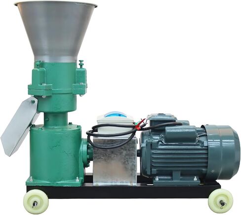 INTSUPERMAI 6mm Animal Pellet Feed Mill Machine with 3 Head Rollers Animal Food Maker Feed Granulator Machine Pellet Mill Machine for Fish Chicken Duck Rabbit 220V 200KG/H in Kuwait