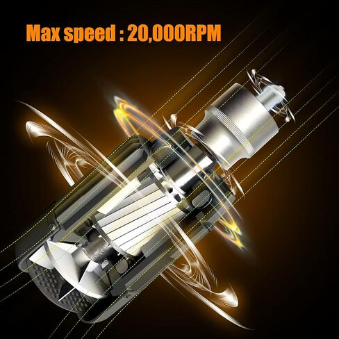 Air Die Grinder - 1/4", Right Angle, 20,000 RPM, Pneumatic Power, Safety Lock, 90 Degree, Mini, Angle Die Grinder for Grinding, Polishing, Cutting and More in Kuwait