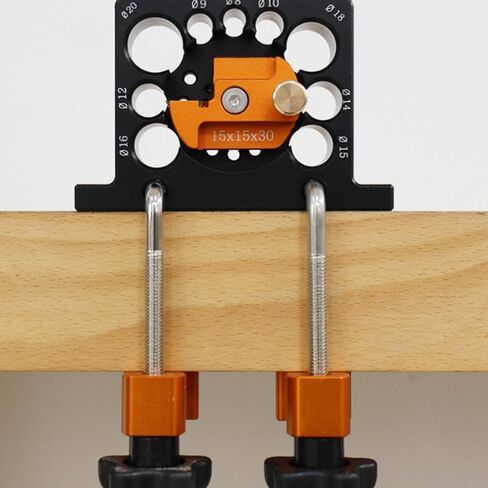 Wood Dowel Rounding Tool Drill-Mounted Dowel Maker with Clamps Multi-Hole Round Rod Maker Jig for Woodworkers, Carpenters, Home DIY Projects in Kuwait