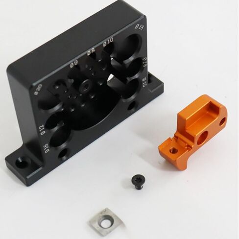 Wood Dowel Rounding Tool Drill-Mounted Dowel Maker with Clamps Multi-Hole Round Rod Maker Jig for Woodworkers, Carpenters, Home DIY Projects in Kuwait