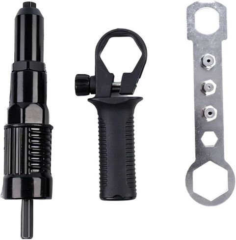 Riveting Adapter Cordless Drill Adapter Rivet Nut Converter Hand Tool Accessory Compact Attachment Aluminum Alloy Material Yet Light comfortable hold in Kuwait