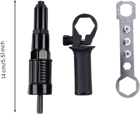 Riveting Adapter Cordless Drill Adapter Rivet Nut Converter Hand Tool Accessory Compact Attachment Aluminum Alloy Material Yet Light comfortable hold in Kuwait