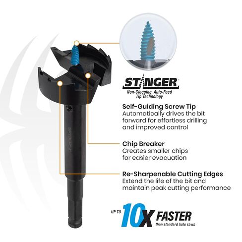 Spyder 1-1/2" Self-Feed Drill Bit, for Woodworking (18002) in Kuwait