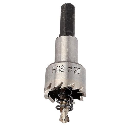 20mm Carbide Hole Saw Cutter Drill Bit for Metal, Stainless Steel with Split Tip Pilot for Fast Cutting of Neat Round Holes in Sheet Metal in Kuwait