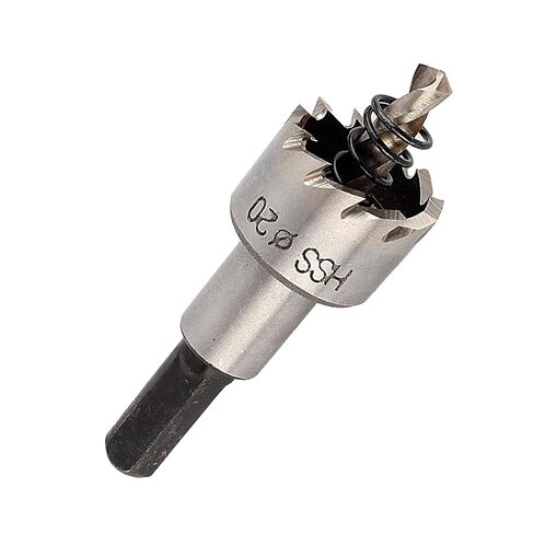20mm Carbide Hole Saw Cutter Drill Bit for Metal, Stainless Steel with Split Tip Pilot for Fast Cutting of Neat Round Holes in Sheet Metal in Kuwait