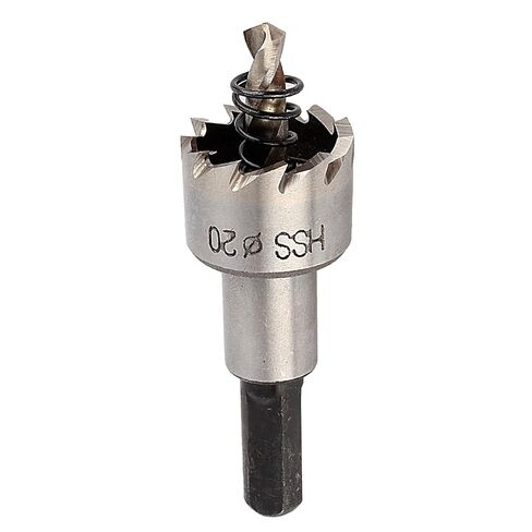 20mm Carbide Hole Saw Cutter Drill Bit for Metal, Stainless Steel with Split Tip Pilot for Fast Cutting of Neat Round Holes in Sheet Metal in Kuwait