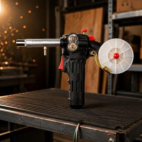 Torch Gas Shielded Metal Joining Torch Wire Feed Semi Automatic Tool With Cleaner Bead Formation And Smooth Wire Feed Suitable for Shop Fabrication Maintenance Repair DIY Projects, White in Kuwait