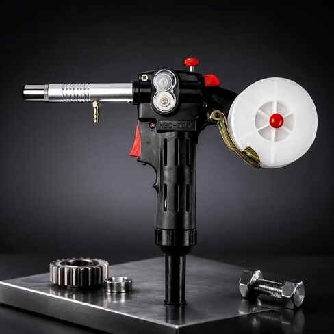 Torch Gas Shielded Metal Joining Torch Wire Feed Semi Automatic Tool With Cleaner Bead Formation And Smooth Wire Feed Suitable for Shop Fabrication Maintenance Repair DIY Projects, White in Kuwait