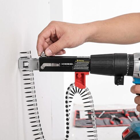 Electric Auto Feed Screw Gun for Gypsum Board, Collated Nail Gun, Automatic Screw Tightening Tool for Wall & Ceiling Installation, Efficient & Easy to Use in Kuwait