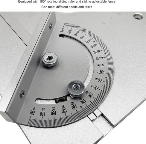 Yctze 2 in 1 Router Table Insert Plate for Woodworkers Cutting Drilling Trimming, Fits Large Routers Small Trimmersalloy Construction, Precise Scale 180 Rotatable in Kuwait