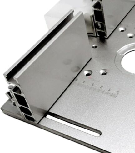 Yctze 2 in 1 Router Table Insert Plate for Woodworkers Cutting Drilling Trimming, Fits Large Routers Small Trimmersalloy Construction, Precise Scale 180 Rotatable in Kuwait