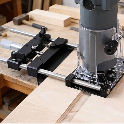Trim Router Edge Guide Adjustable Router Straight Guide Easy Installation Carpentry Tool for Workshop in Kuwait