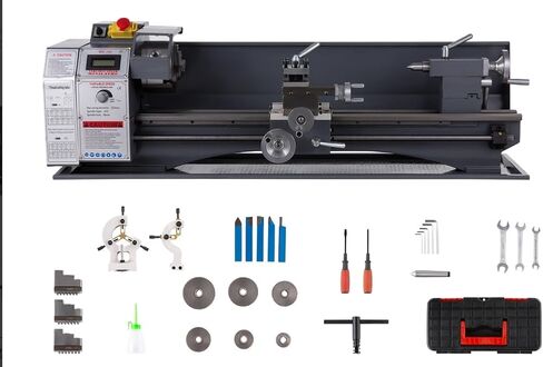 Garvee Mini Metal Lathe 8x30 Inch – 750w Powerful Motor, 0-3000 RPM Variable Speed, Precision Benchtop Lathe with 3-Jaw Chuck, Metal Gears & Accessory Tool Kit in Kuwait