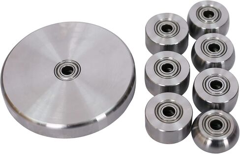 Benchtop English Wheel Metal Shaping Tool - 16 Gauge Steel Plate Shaper | Powerful Shaping: Smoothly curves 16 gauge steel and 14 gauge aluminum plates in Kuwait