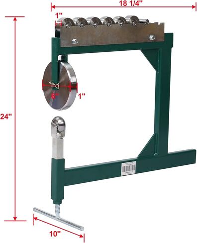 Benchtop English Wheel Metal Shaping Tool - 16 Gauge Steel Plate Shaper | Powerful Shaping: Smoothly curves 16 gauge steel and 14 gauge aluminum plates in Kuwait