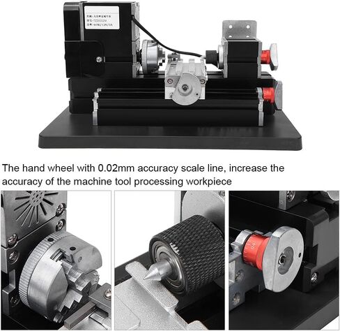 Garosa Metal Lathe Mini Metal Lathe 60W 12000RPM 0.07mm Accuracy for Wood Plastic Soft Processing Hobby DIY Workshop Users in Kuwait