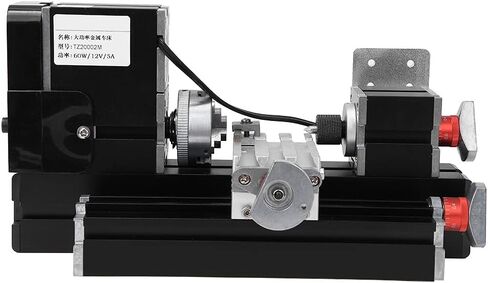 Garosa Metal Lathe Mini Metal Lathe 60W 12000RPM 0.07mm Accuracy for Wood Plastic Soft Processing Hobby DIY Workshop Users in Kuwait