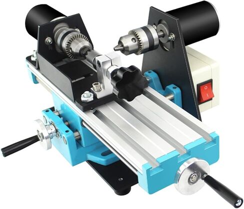 Precision DIY Wood Beads Bench Drill, 400W 7-Speed Micro Metal Lathe Machine for Jewelry Making, High-Speed Small Parts Crafting, Turning & Polishing Desktop Hobbyist Tool in Kuwait