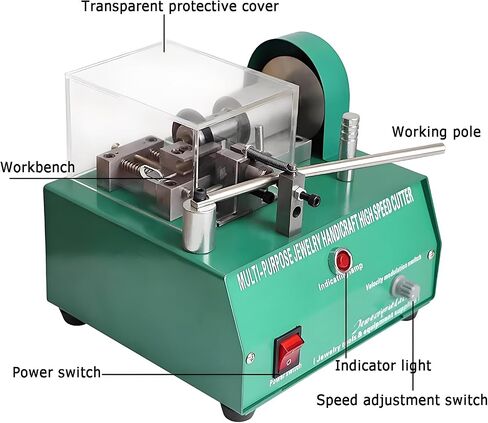 Silver/Copper Jewelry Line Cutting, Mini Motorized Lathe Machine, Adjustable Speed, Thin Tube/Bracelet Cutting Tool, for Metal Projects in Kuwait