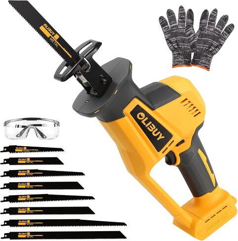 Reciprocating Saw for Dw 20V Battery, Cordless Reciprocating Saws with 8 Blades,0-3000SPM Variable Speed, Cordless Sawzall for Wood/Metal/PVC Cutting(Battery Not Included) in Kuwait