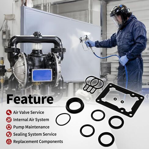 Air Motor Repair Kit Fit For Graco Husky 1040 1590 2150 AODD Diaphragm Pump Air Valve Service Kit Replace For 236273 236-273 in Kuwait