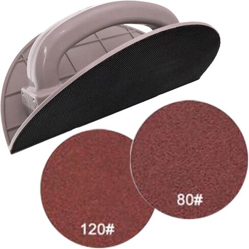Handheld Sander Holder with Drywall Corner Angle Sanding Sheets Holder for Wood Furniture Metal Glass Polishing Finishing Brushing suitable for in Kuwait
