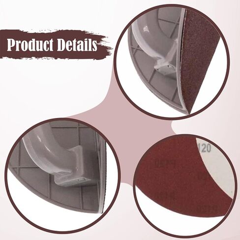 Handheld Sander Holder with Drywall Corner Angle Sanding Sheets Holder for Wood Furniture Metal Glass Polishing Finishing Brushing suitable for in Kuwait