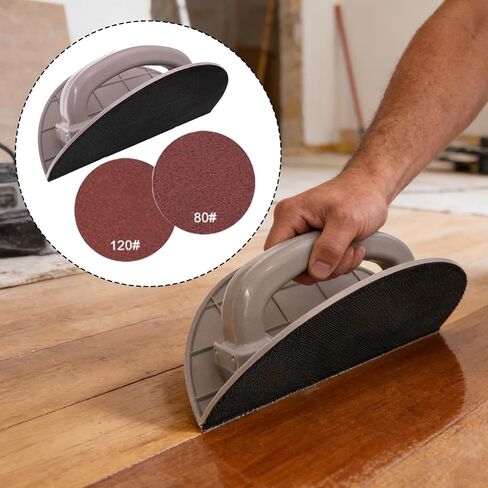 Handheld Sander Holder with Drywall Corner Angle Sanding Sheets Holder for Wood Furniture Metal Glass Polishing Finishing Brushing suitable for in Kuwait