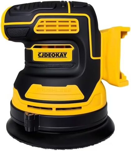 Cordless Track Sander for 20V MAX Battery, 5-Inch Sanding Surface, Brushless Motor, and Variable Speed Settings, Includes 25 Sheets of Sandpaper and One Dust Bag in Kuwait