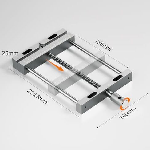 Artsian 01 CNC Router Machine 300W, Aluminum Bench Vise Clamp, for Uniquely Shaped Woodworking and Metalworking Milling Projects in Kuwait