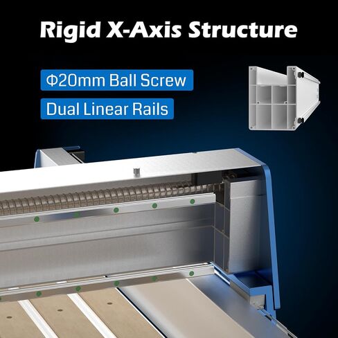 SainSmart Genmitsu PROVerXL 4x4 CNC Machine, Support Dual Z-Axis, Closed-loop Stepper Motor, Ball Screw Drive System, Large Milling Area for Wood Metal Carving, Work Area 51.18'' x 51.18'' x 4.72'' in Kuwait