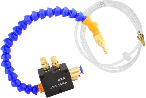 Jeanoko Mist Coolant Lubrication Spray System, S-BPV-03 Coolant Sprayer 0.1MPa-0.8MPa for Tapping Machines Metal Cutting Engraving Cooling Sprayer Machine Air Pipe CNC Lathe Milling Drill in Kuwait