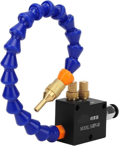 Jeanoko Mist Coolant Lubrication Spray System, S-BPV-03 Coolant Sprayer 0.1MPa-0.8MPa for Tapping Machines Metal Cutting Engraving Cooling Sprayer Machine Air Pipe CNC Lathe Milling Drill in Kuwait