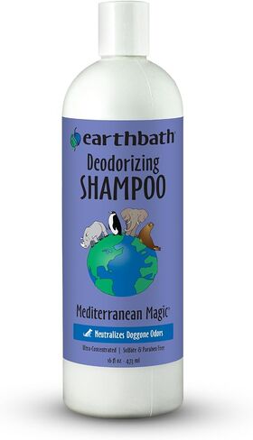 Earthbath Deodorizing Dog Shampoo – Best Shampoo for Smelly Dogs, Neutralizes Odors, Made in USA - Mediterranean Magic with Rosemary, 16 oz in Saudi Arabia