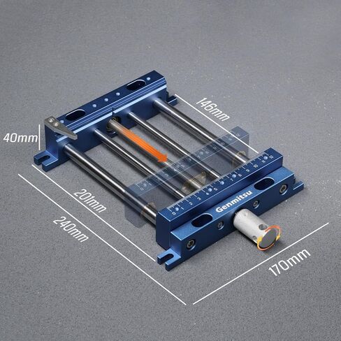 Genmitsu 3030-PROVer Ultra CNC Router Machine for Metal + Upgrade Aluminum Bench Vise Clamp, Size 9.4" x 6.6" x 1.6", Clamping Range 0-5.7" in Kuwait