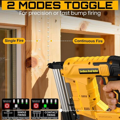 18 Gauge Cordless Brad Nailer & Staple Gun for De Walt 20V MAX Battery(No Battery), 2 in 1 Electric Nail Gun with 1000 Brad Nails and 1000 Staples for Home Improvement, DIY and Woodworking in Kuwait
