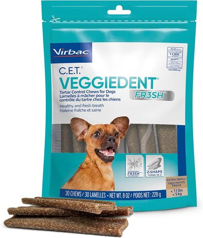 Virbac CET Veggiedent FR3SH Tartar Control Chews for Dogs Large (30 count) in Saudi Arabia