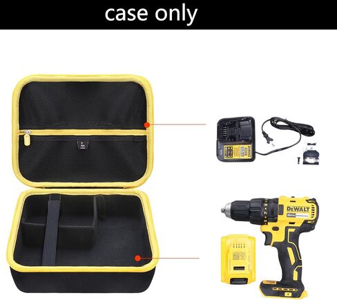 Aproca Case Compatible with DEWALT 20V MAX Cordless Drill Driver Set, Portable Hard Storage Bag for Accessories (Case Only) in Kuwait