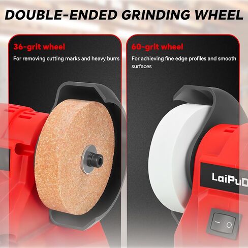 Cordless Bench Grinder for Milwaukee 18V Battery, 5500RPM Bench Grinder, 250W Motor, Dual Grinding Wheels for Sharpening, Grinding & Polishing(No Battery) in Kuwait