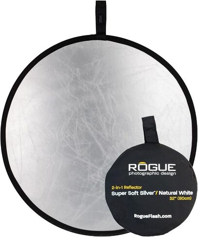 عاكس Rogue قابل للطي 2 في 1 - فضي فائق النعومة / أبيض طبيعي 43 بوصة in Kuwait