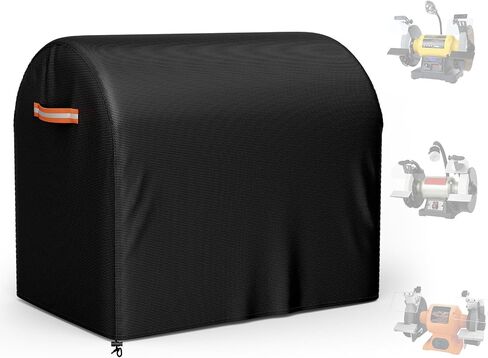 Bench Grinder Cover, Fits Most 8 Inch Bench Grinders, Waterproof Heavy Duty Oxford Grinder Machine Cover, Compatible with DEWALT, WEN, VEVOR, BUCKTOOL, 19"L x 12.5"W x 15"H in Kuwait