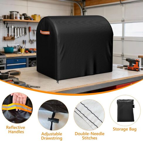 Bench Grinder Cover, Fits Most 8 Inch Bench Grinders, Waterproof Heavy Duty Oxford Grinder Machine Cover, Compatible with DEWALT, WEN, VEVOR, BUCKTOOL, 19"L x 12.5"W x 15"H in Kuwait