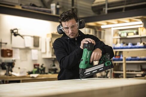 HiKOKI NT1865DA Cordless Pin Nailer, 18 V Nailer 34°, 32-65 mm, Brushless | Air spring drive, LED, in HSC IV system case, without battery and charger, ideal for wood processing and assembly in Kuwait